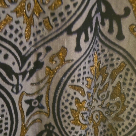 Loft Petite Medium Dress Navy/Gold - Picture 3 of 4